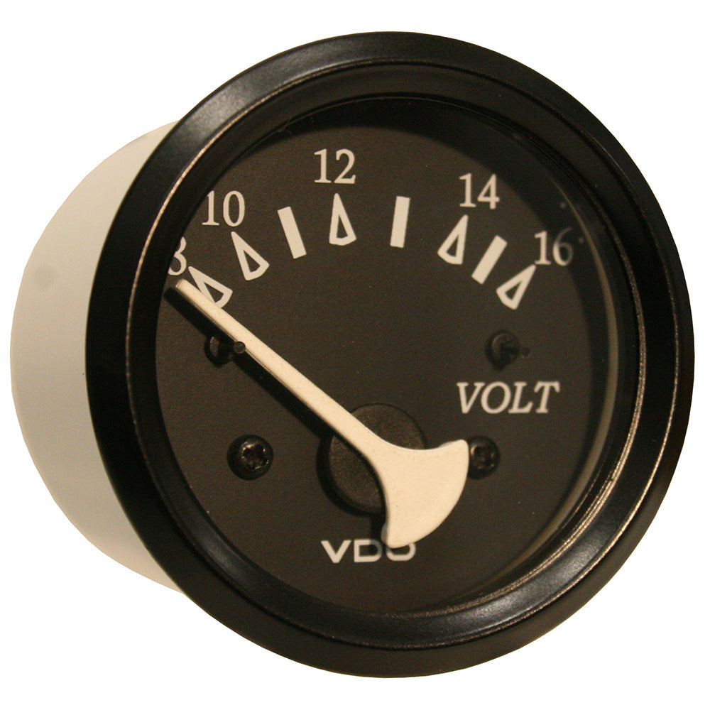 VDO Cockpit Marine 52mm (2-1/16") Voltmeter- Black Dial/Bezel [332-11805] - Premium Gauges from VDO - Just $20.99! 