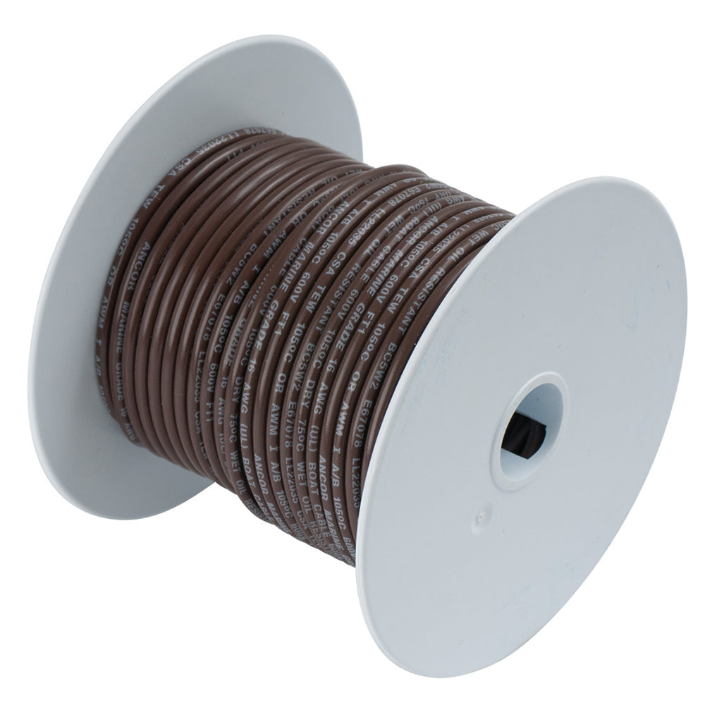 Ancor Brown 14 AWG Tinned Copper Wire - 15' [184203] - Premium Wire from Ancor - Just $7.99! 