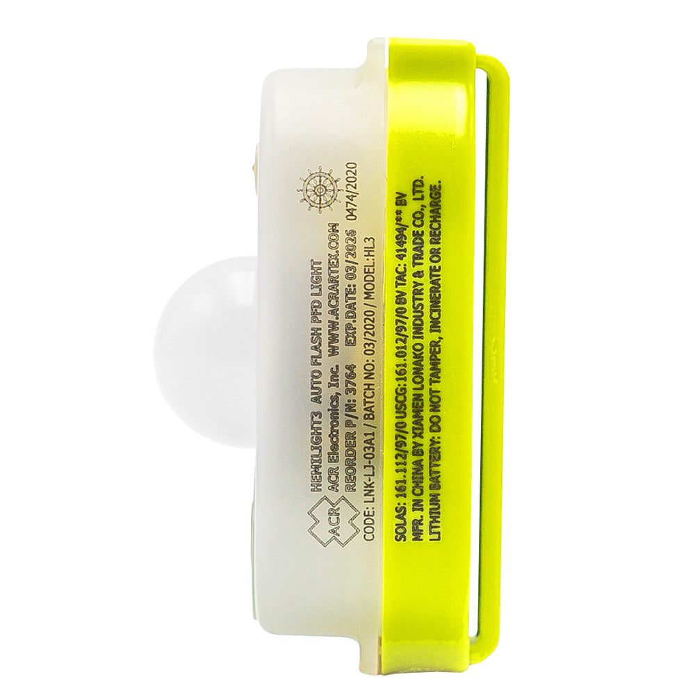 ACR HemiLight 3 - Automatic Survivor Locator Light [3764.1] - Premium Safety Lights from ACR Electronics - Just $18.99! 