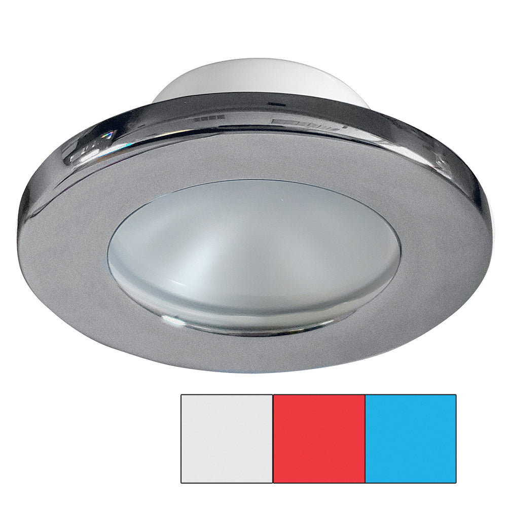 i2Systems Apeiron A3120 Screw Mount Light - Red, Cool White & Blue - Brushed Nickel Finish [A3120Z-41HAE] - Premium Dome/Down Lights from I2Systems Inc - Just $110.99! 