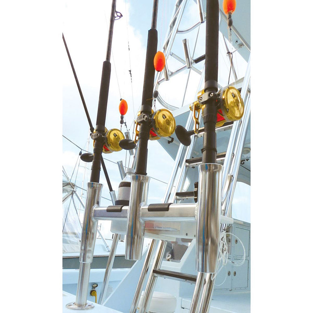 TACO Deluxe Trident Rod Holder Cluster Offset [F31-0781BXY-1] - Premium Rod Holders from TACO Marine - Just $343.99! 