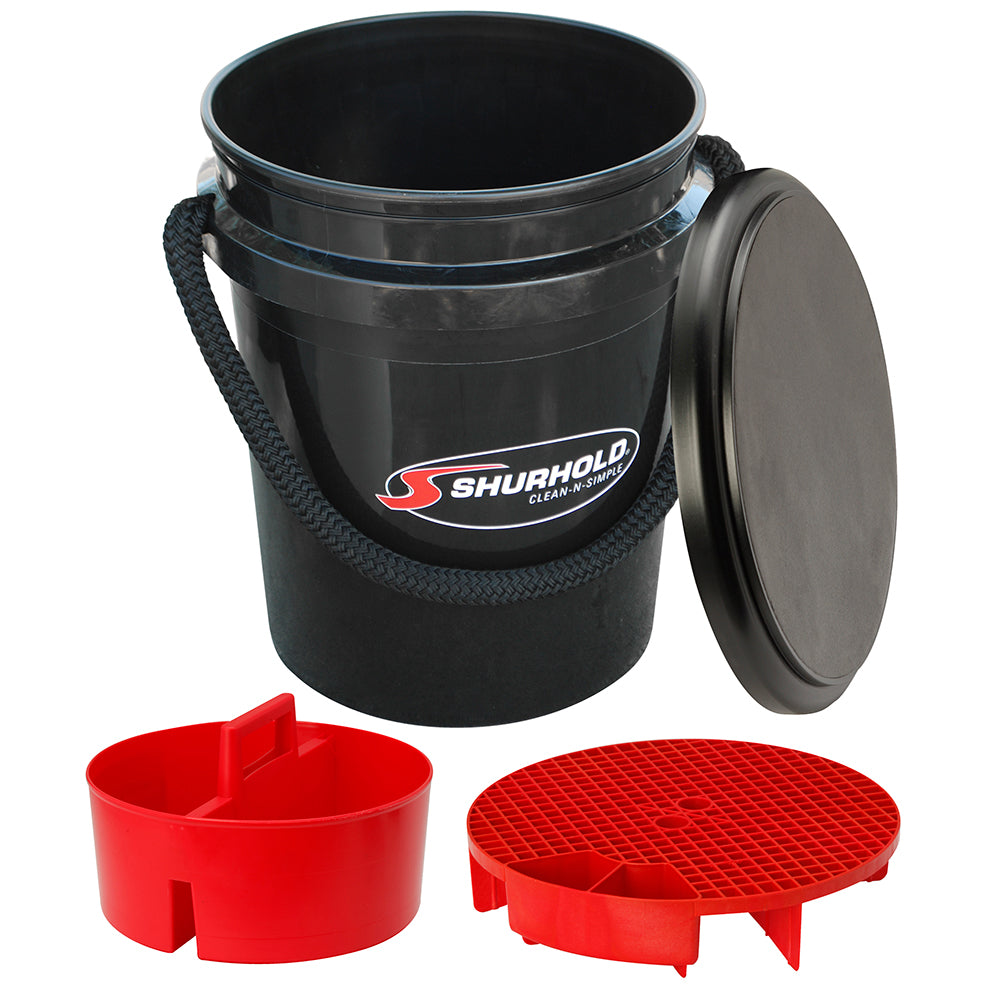 Shurhold One Bucket Kit - 5 Gallon - Black [2462] - Premium Cleaning from Shurhold - Just $59.98! 