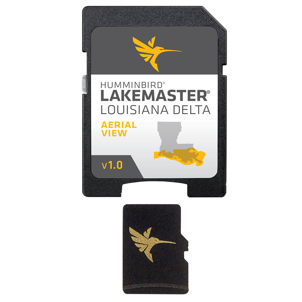 Humminbird LakeMaster Aerial Satellite View - Louisiana Delta [600050-1] - Premium Humminbird from Humminbird - Just $149.99! 