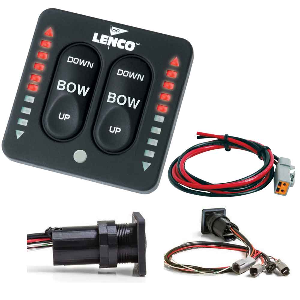 Lenco LED Indicator Integrated Tactile Switch Kit w/Pigtail f/Single Actuator Systems [15170-001] - Premium Trim Tab Accessories from Lenco Marine - Just $340.99! 