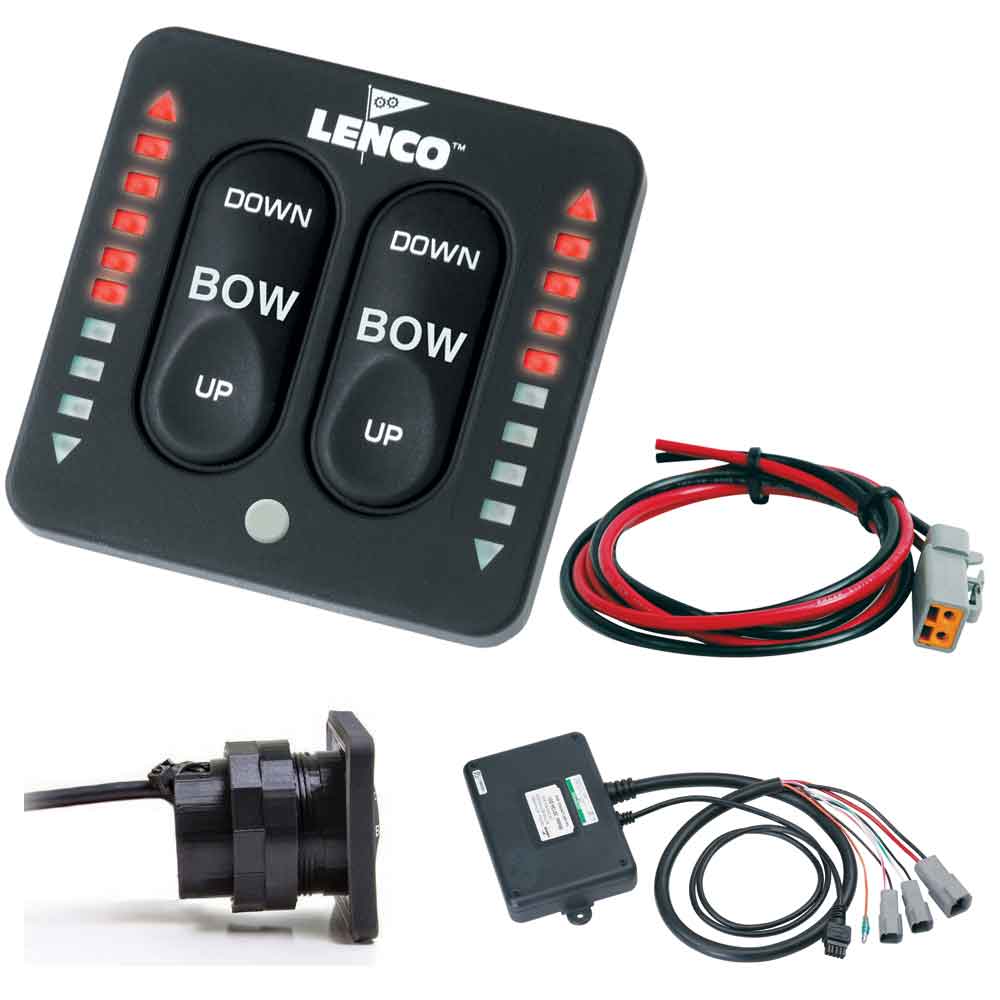 Lenco LED Indicator Two-Piece Tactile Switch Kit w/Pigtail f/Single Actuator Systems [15270-001] - Premium Trim Tab Accessories from Lenco Marine - Just $431.99! 