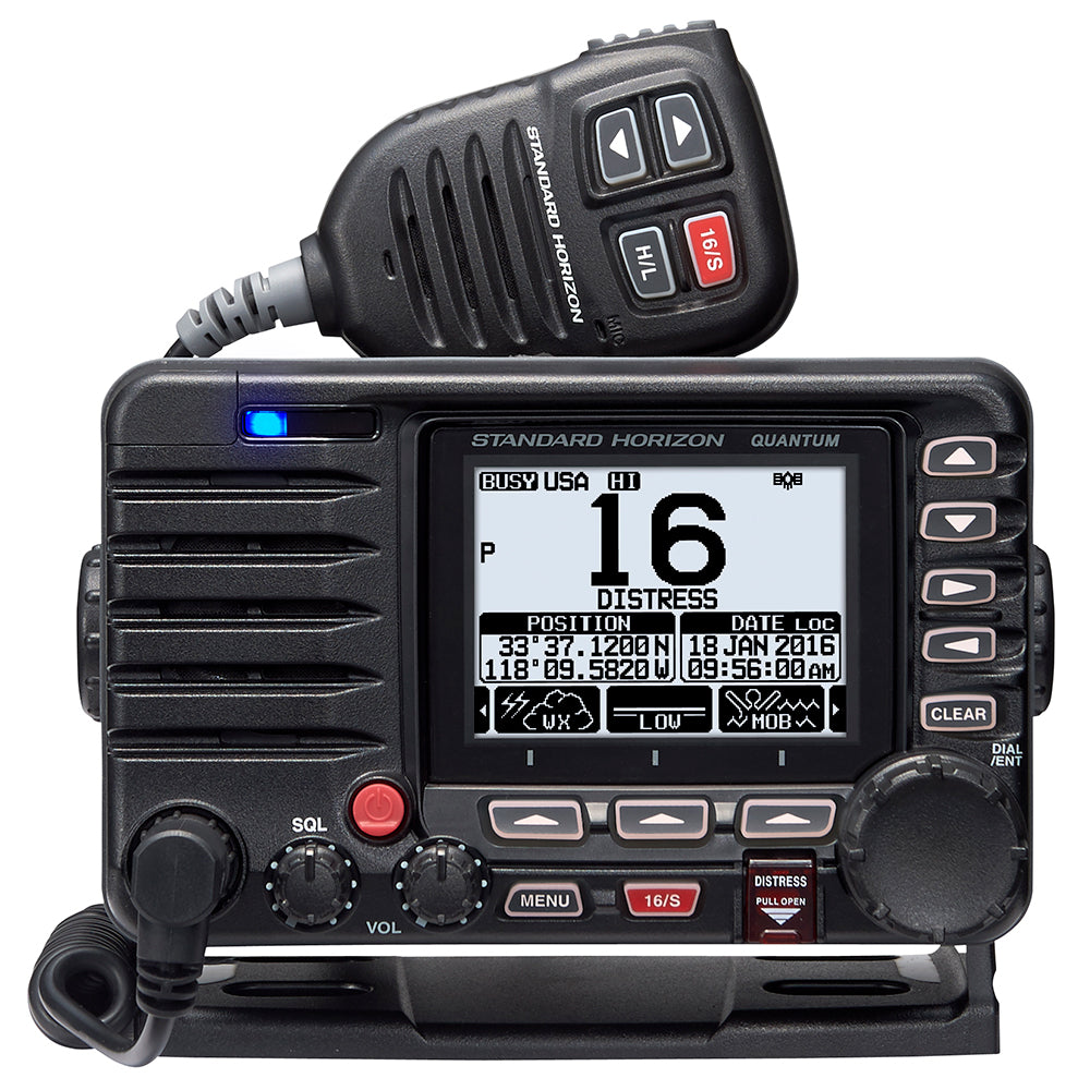 Standard Horizon Quantum GX6000 25W Commercial Grade Fixed Mount VHF w/NMEA 2000, Integrated AIS receiver,  Speaker Mic [GX6000] - Premium VHF - Fixed Mount from Standard Horizon - Just $436.99! 