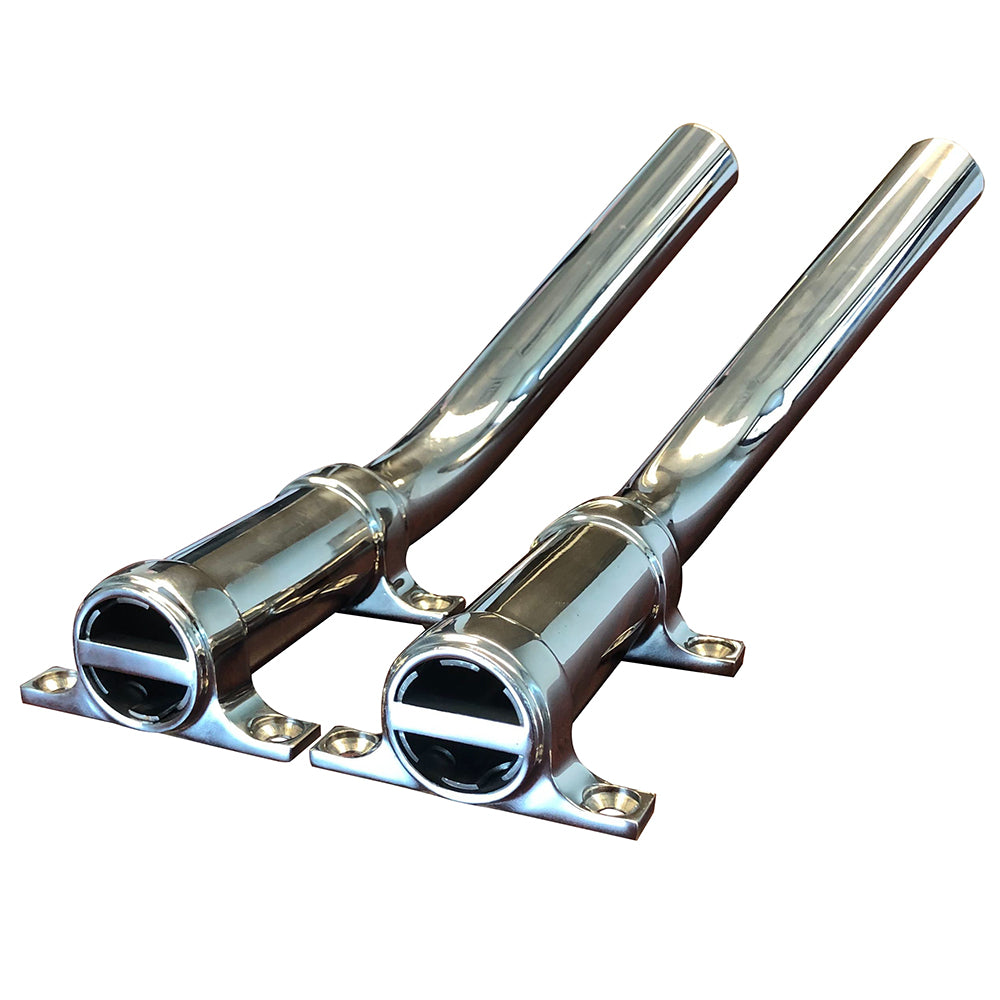 Tigress Side Mount Outrigger Holders - Fabricated 304 S.S. - 1-1/8" I.D.-Pair [88504] - Premium Outrigger Accessories from Tigress - Just $182.99! 