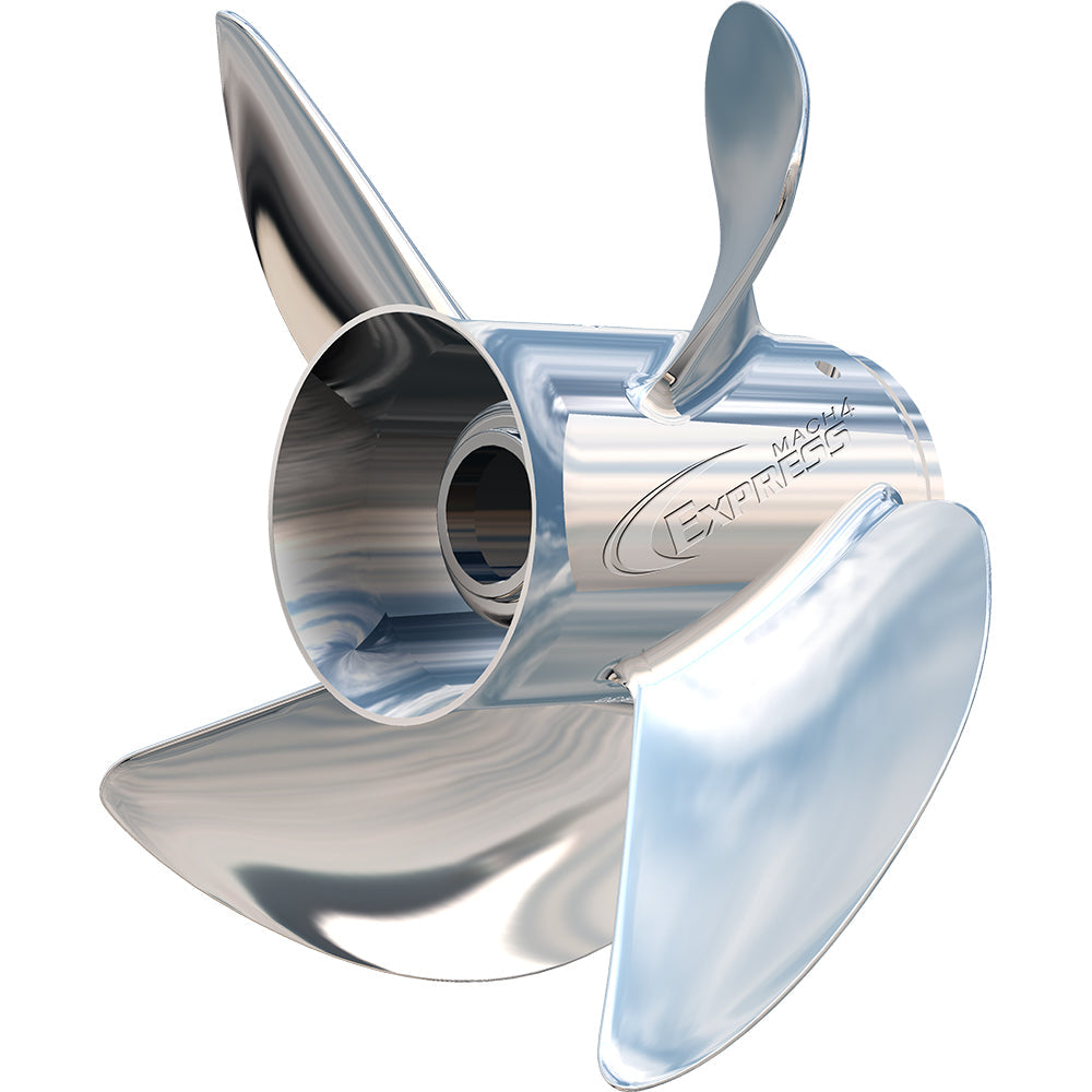 Turning Point Express Mach4 - Left Hand - Stainless Steel Propeller - EX1/EX2-1317-4L - 4-Blade - 13.25" x 17 Pitch [31431740] - Premium Propeller from Turning Point Propellers - Just $355.99! 