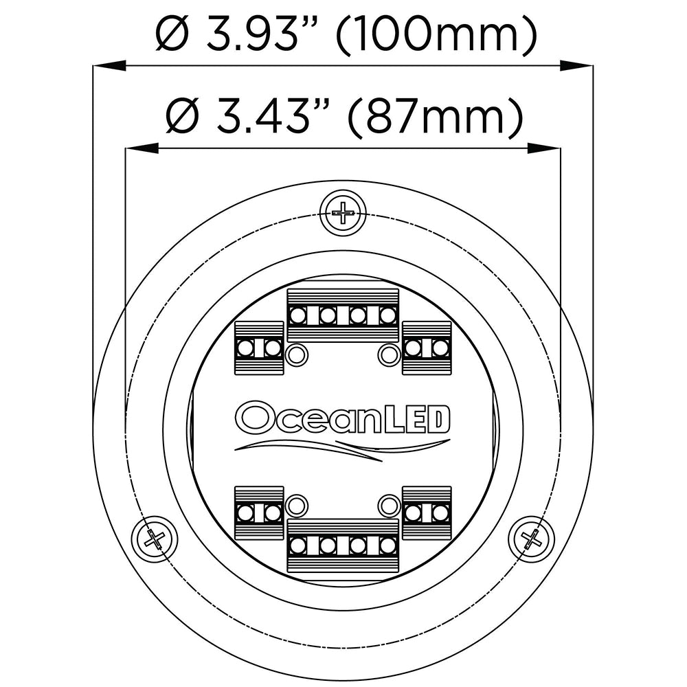 OceanLED Sport S3166S Underwater LED Light - Ultra White [012102W] - Premium Underwater Lighting from OceanLED - Just $380.99! 