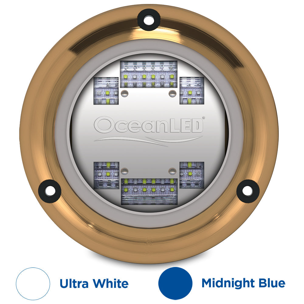 OceanLED Sport S3124s Underwater LED Light - Ultra White/Midnight Blue [012103BW] - Brand_OceanLED, Lighting, Lighting | Underwater Lighting - OceanLED - Underwater Lighting