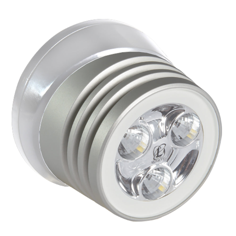 Lumitec Zephyr LED Spreader/Deck Light - Brushed White Base - White Non-Dimming [101325] - Premium Flood/Spreader Lights from Lumitec - Just $147.99! 