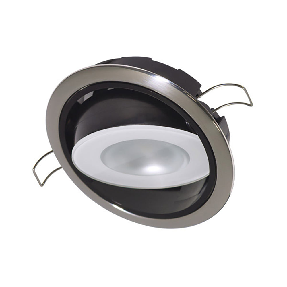 Lumitec Mirage Positionable Down Light - Spectrum RGBW Dimming - Polished Bezel [115117] - Premium Dome/Down Lights from Lumitec - Just $116.99! Shop now at Boat Gear Depot