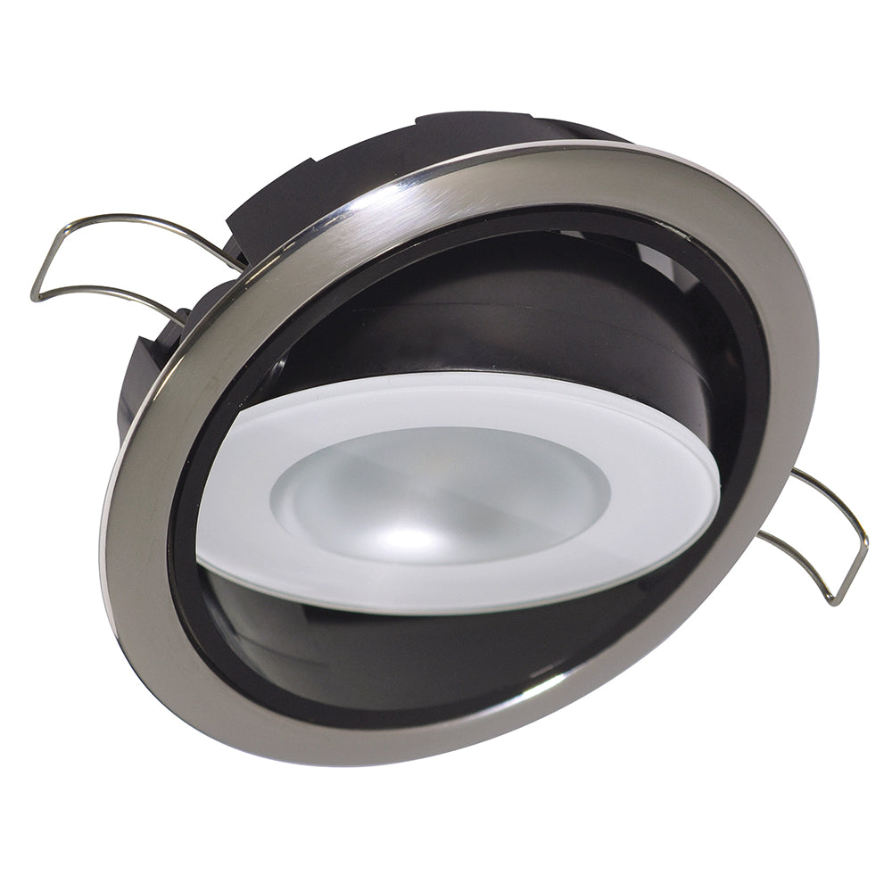 Lumitec Mirage Positionable Down Light - Spectrum RGBW Dimming - Polished Bezel [115117] - Premium Dome/Down Lights from Lumitec - Just $116.99! Shop now at Boat Gear Depot