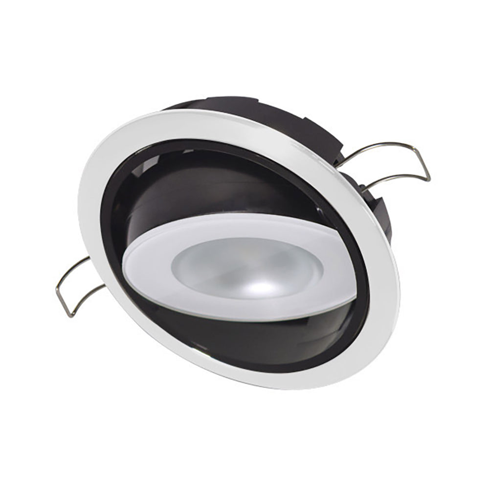 Lumitec Mirage Positionable Down Light - Spectrum RGBW Dimming - White Bezel [115127] - Premium Dome/Down Lights from Lumitec - Just $116.99! Shop now at Boat Gear Depot