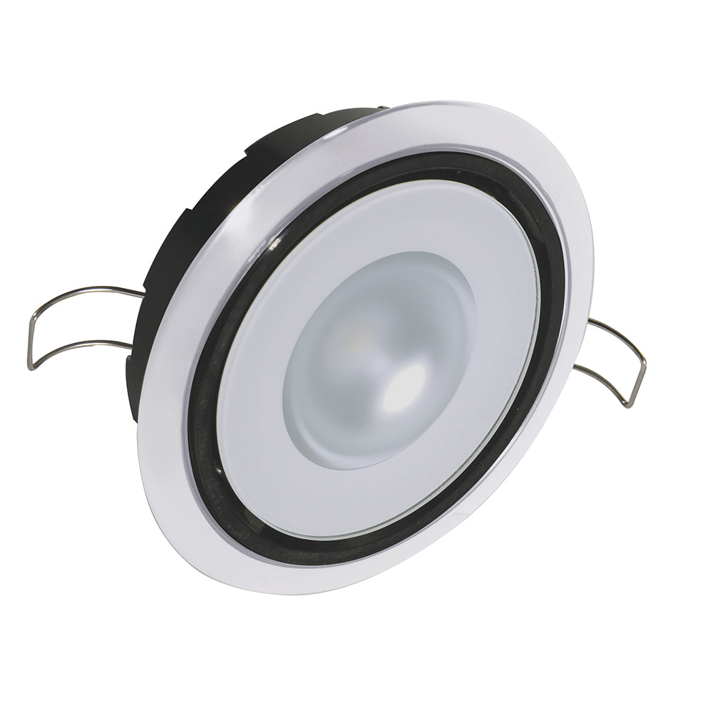 Lumitec Mirage Positionable Down Light - Spectrum RGBW Dimming - White Bezel [115127] - Premium Dome/Down Lights from Lumitec - Just $116.99! Shop now at Boat Gear Depot