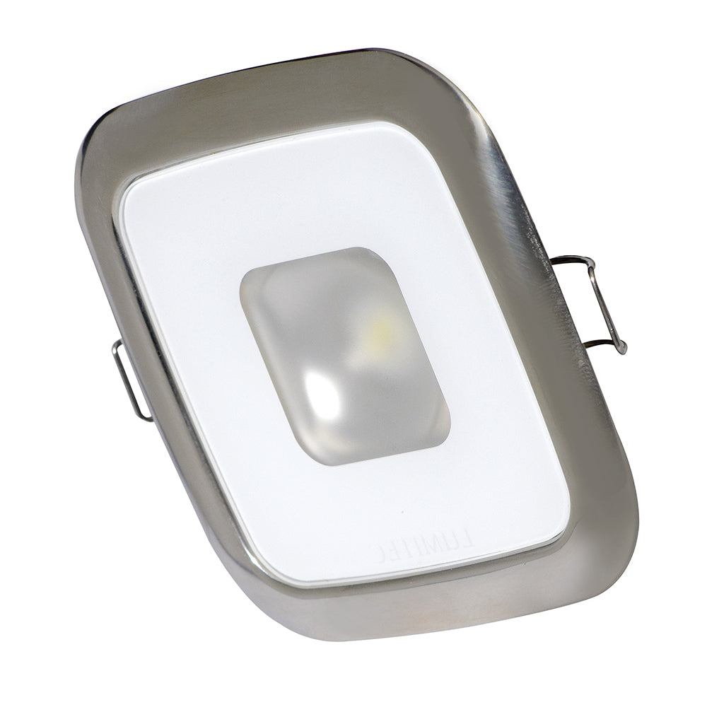 Lumitec Square Mirage Down Light - Spectrum RGBW Dimming - Polished Bezel [116117] - 1st Class Eligible, Brand_Lumitec, Lighting, Lighting | Dome/Down Lights - Lumitec - Dome/Down Lights