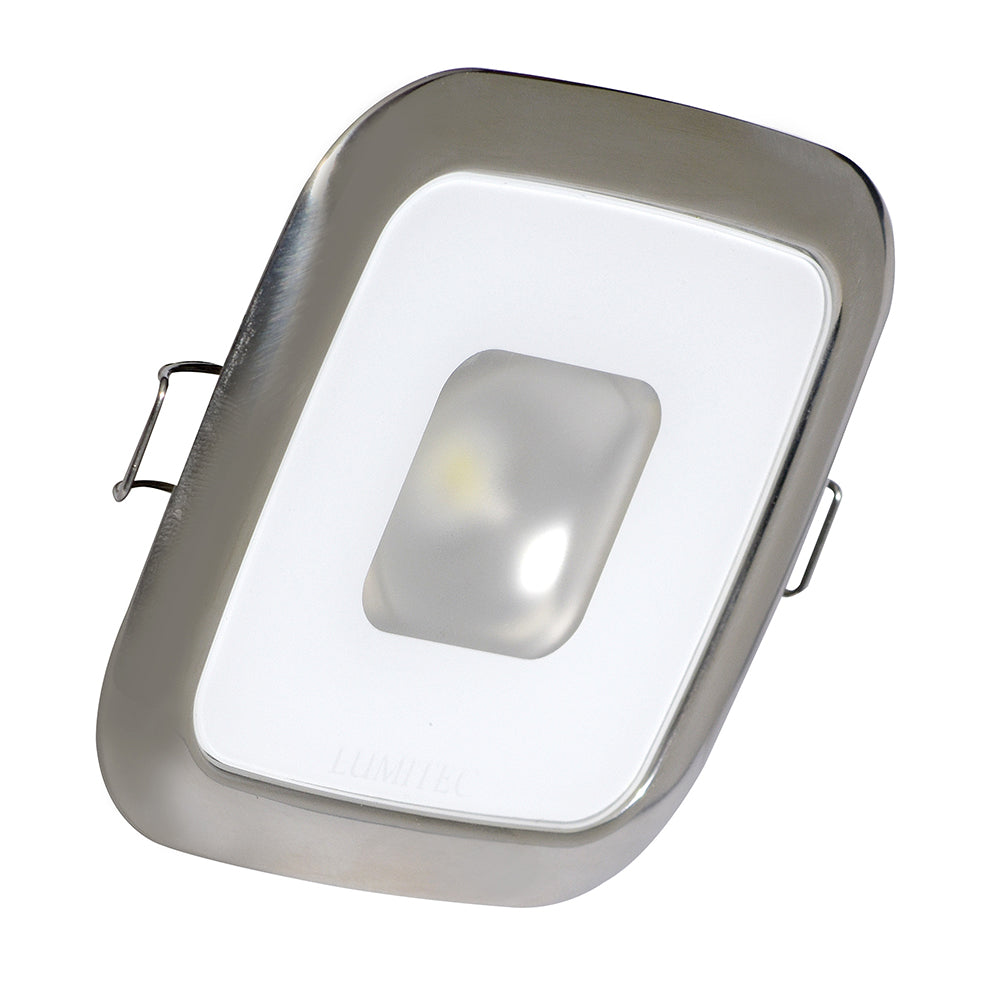 Lumitec Square Mirage Down Light - Spectrum RGBW Dimming - Polished Bezel [116117] - 1st Class Eligible, Brand_Lumitec, Lighting, Lighting | Dome/Down Lights - Lumitec - Dome/Down Lights