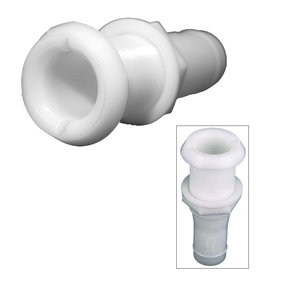 Perko 1-1/8" Thru-Hull Fitting f/Hose Narrow Flange - Plastic [0301DP6A] - Premium Thru-Hull Fittings from Perko - Just $9.99! 