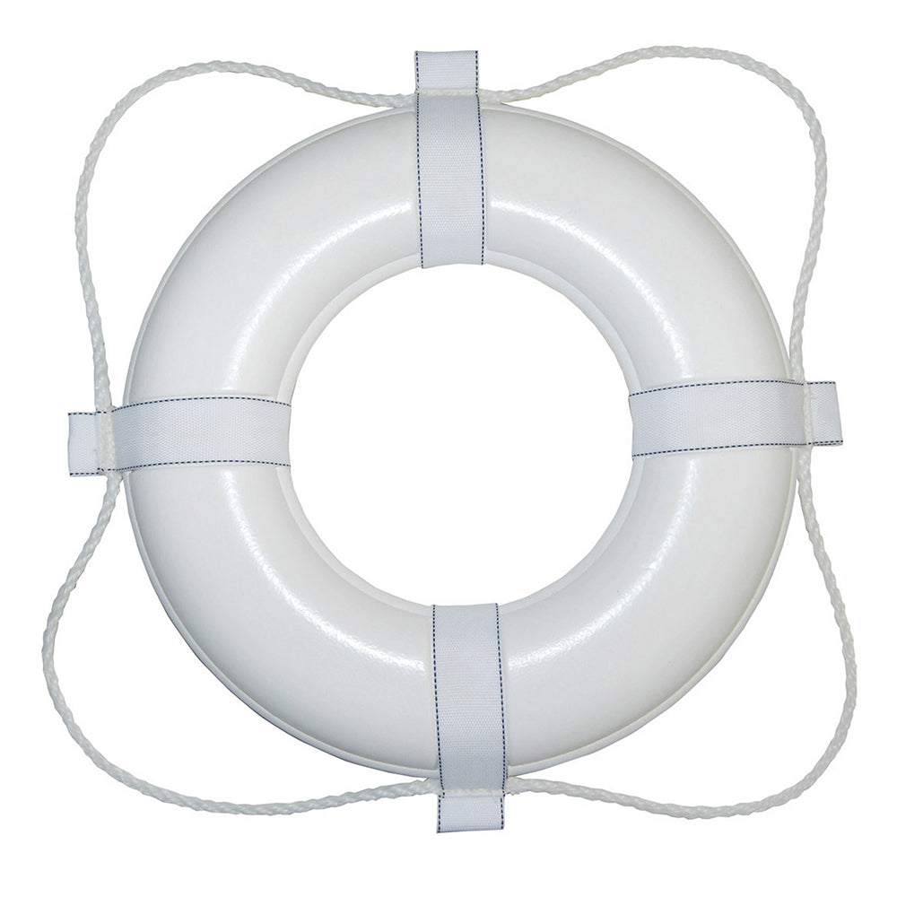 Taylor Made Foam Ring Buoy - 24" - White w/White Grab Line [361] - Premium Personal Flotation Devices from Taylor Made - Just $88.99! 