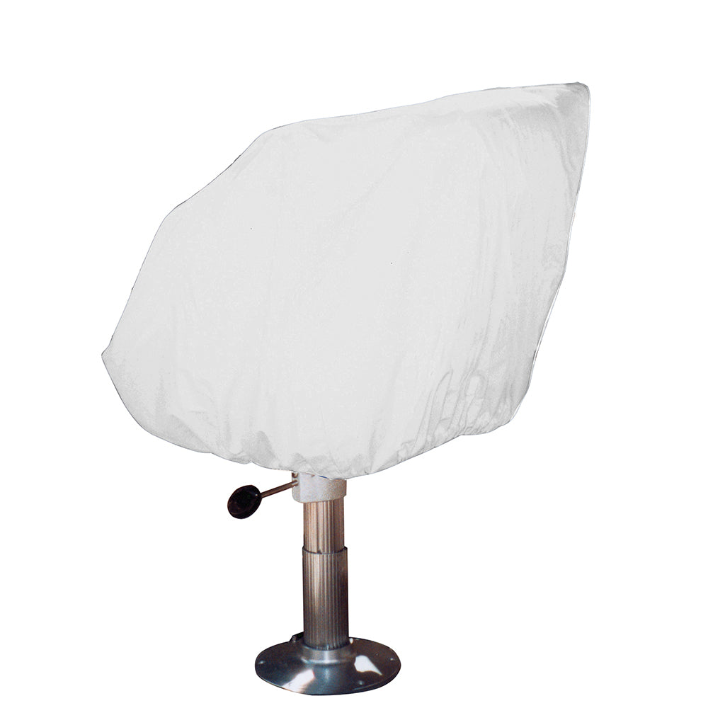 Taylor Made Helm/Bucket/Fixed Back Boat Seat Cover - Vinyl White [40230] - Premium Winter Covers from Taylor Made - Just $29.99! 