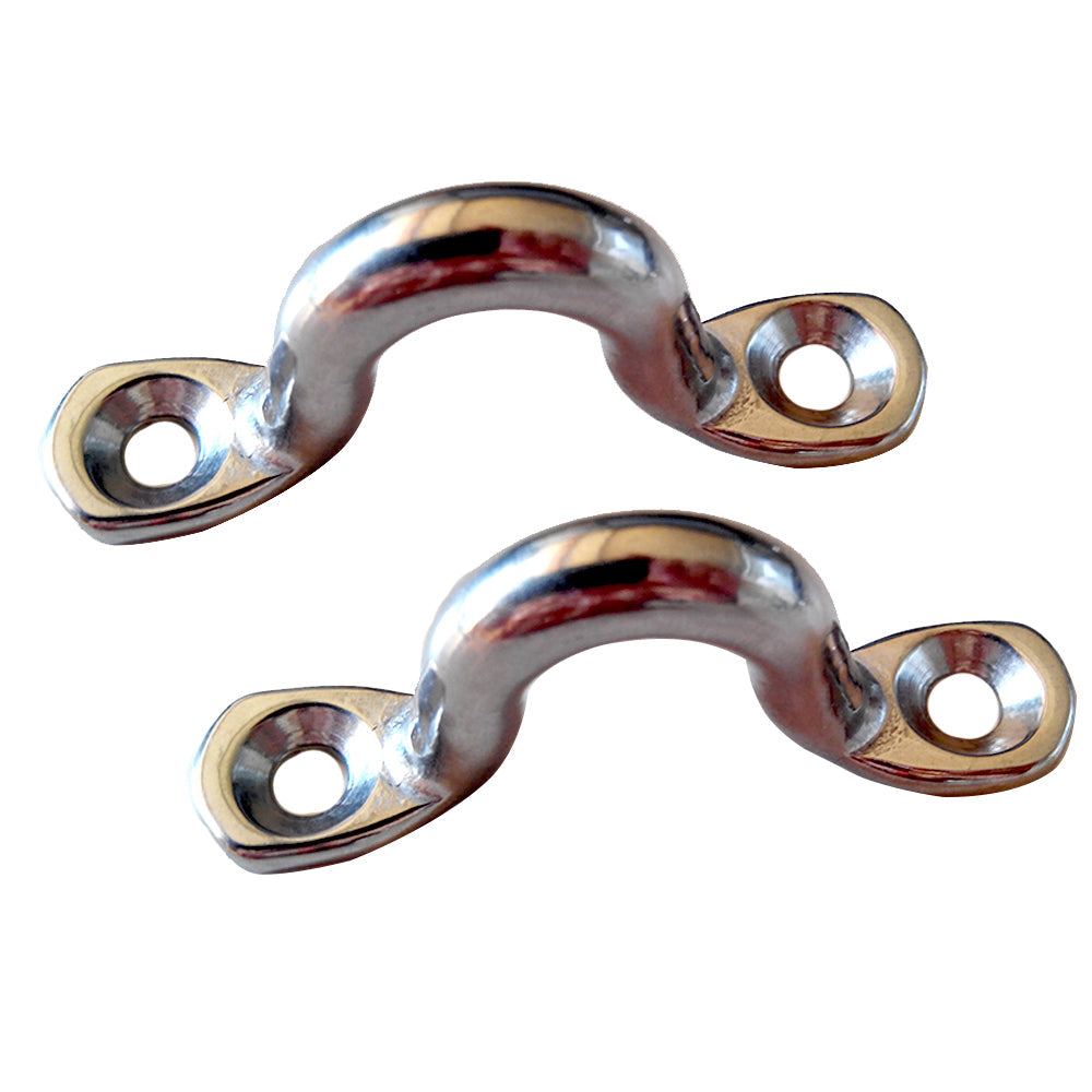 Taylor Made Eye Strap Chrome Zamak - Pair [1225] - Premium Bimini Top Fittings from Taylor Made - Just $6.99! 