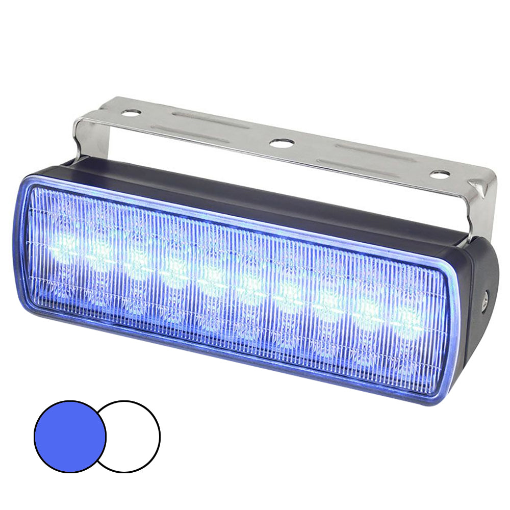 Hella Marine Sea Hawk XL Dual Color LED Floodlights - Blue/White LED - Black Housing [980950061] - Premium Flood/Spreader Lights from Hella Marine - Just $179.99! 