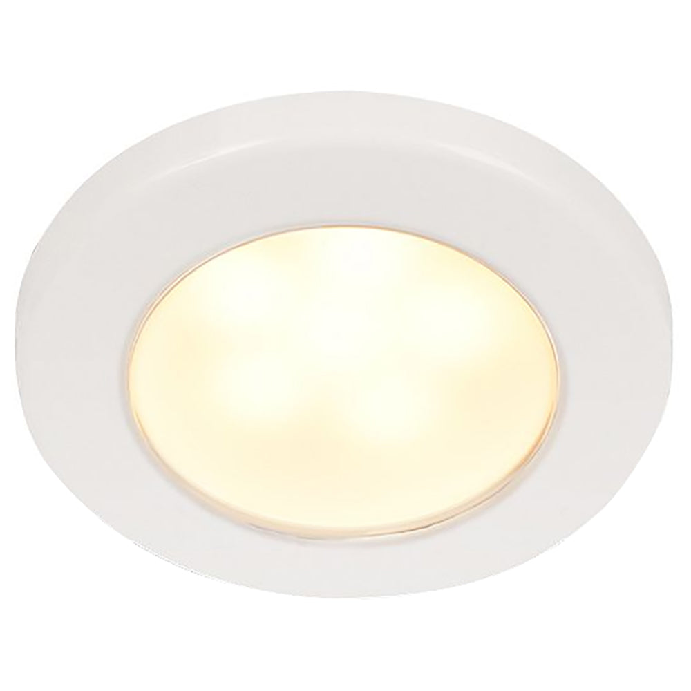 Hella Marine EuroLED 75 3" Round Screw Mount Down Light - Warm White LED - White Plastic Rim - 12V [958109011] - Premium Dome/Down Lights from Hella Marine - Just $35.99! 