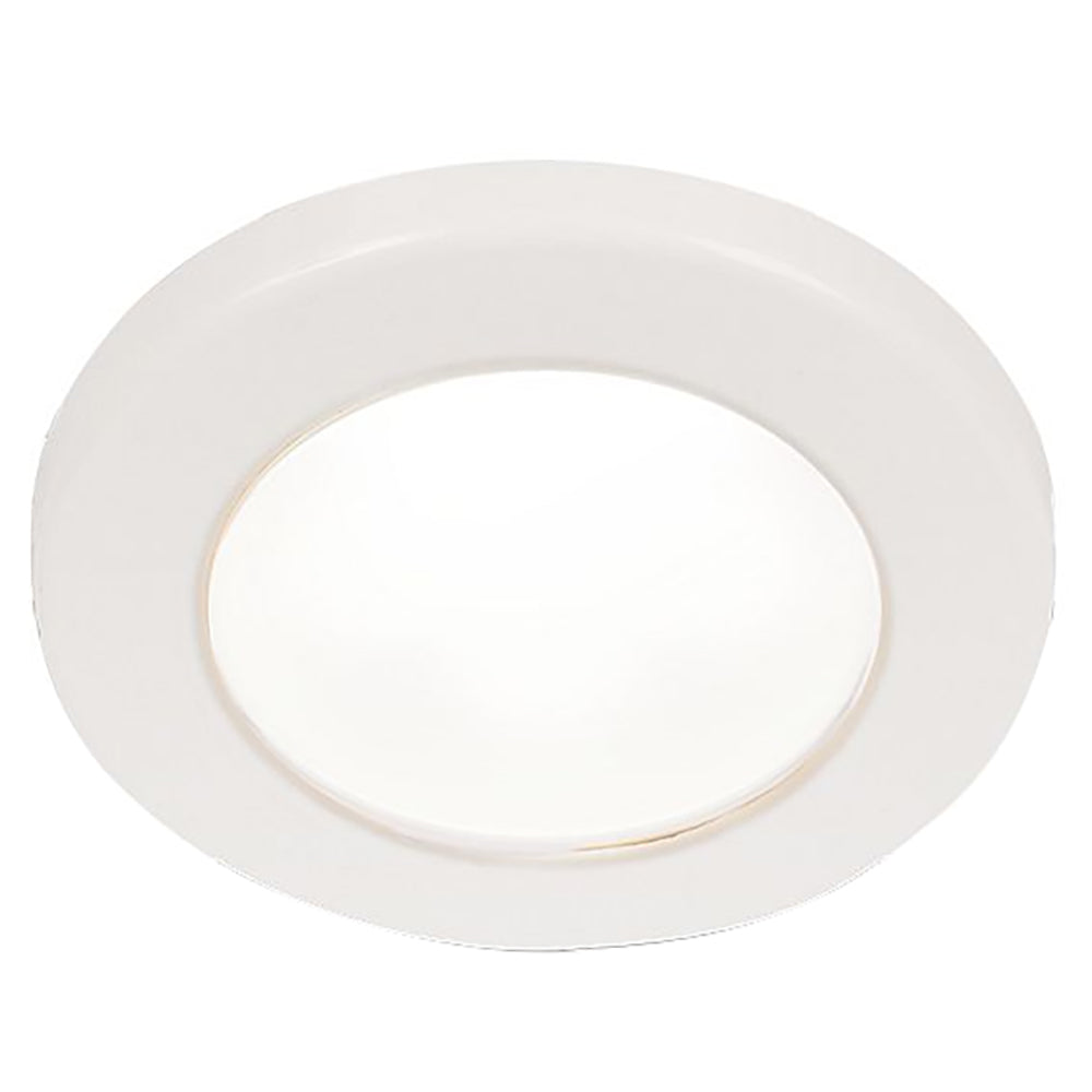 Hella Marine EuroLED 75 3" Round Screw Mount Down Light - White LED - White Plastic Rim - 12V [958110011] - Premium Dome/Down Lights from Hella Marine - Just $37.99! 