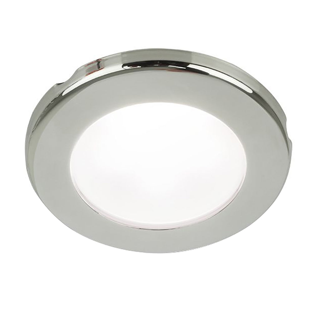 Hella Marine EuroLED 75 3" Round Screw Mount Down Light - White LED - Stainless Steel Rim - 12V [958110021] - Premium Dome/Down Lights from Hella Marine - Just $43.99! Shop now at Boat Gear Depot