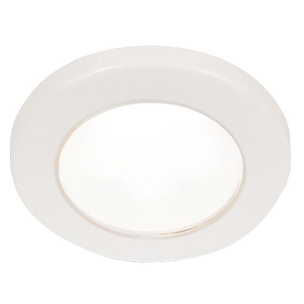 Hella Marine EuroLED 75 3" Round Screw Mount Down Light - White LED - White Plastic Rim - 24V [958110111] - Premium Dome/Down Lights from Hella Marine - Just $37.99! 