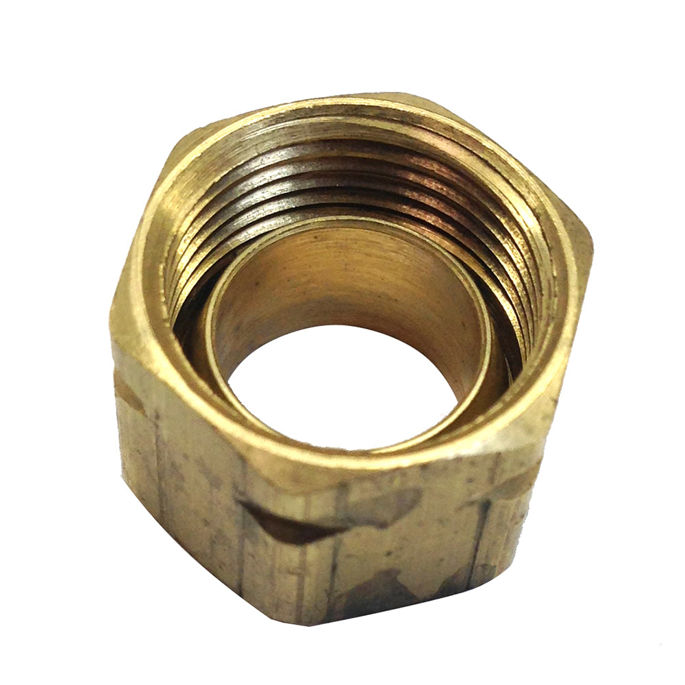 Uflex Brass Compression Nut w/Sleeve #61CA-6 [71004K] - Premium Steering Systems from Uflex USA - Just $2.99! 