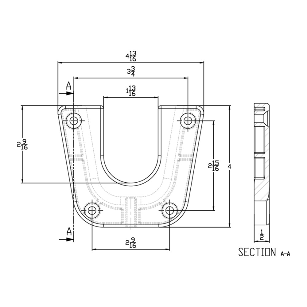 TACO Stainless Steel Mounting Bracket f/Side Mount Table Pedestal [F16-0080] - Premium Accessories from TACO Marine - Just $77.99! 