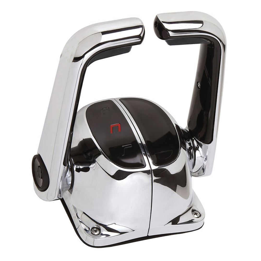 UflexTwin Lever Top Mount Control w/Neutral Lock - No Trim Switch - Chrome [B502CH/L] - Premium Engine Controls from Uflex USA - Just $673.99! 