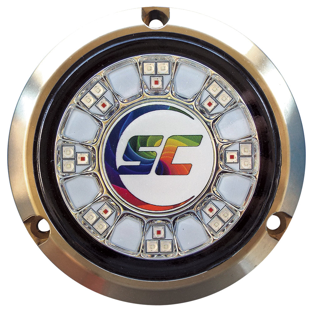 Shadow-Caster SCR-24 Bronze Underwater Light - 24 LEDs - Full Color Changing [SCR-24-CC-BZ-10] - Brand_Shadow-Caster LED Lighting, Lighting, Lighting | Underwater Lighting, MRP - Shadow-Caster LED Lighting - Underwater Lighting