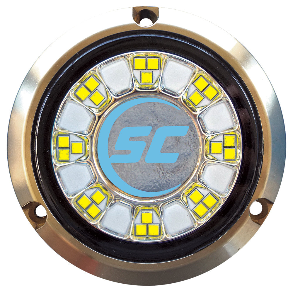 Shadow-Caster SCR-24 Bronze Underwater Light - 24 LEDs - Bimini Blue [SCR-24-BB-BZ-10] - Premium Underwater Lighting from Shadow-Caster LED Lighting - Just $625! 