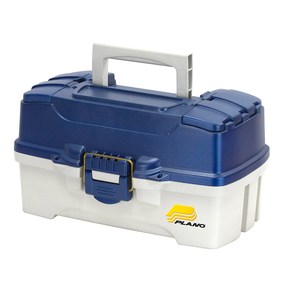 Plano 2-Tray Tackle Box w/Duel Top Access - Blue Metallic/Off White [620206] - Premium Tackle Storage from Plano - Just $18.99! 