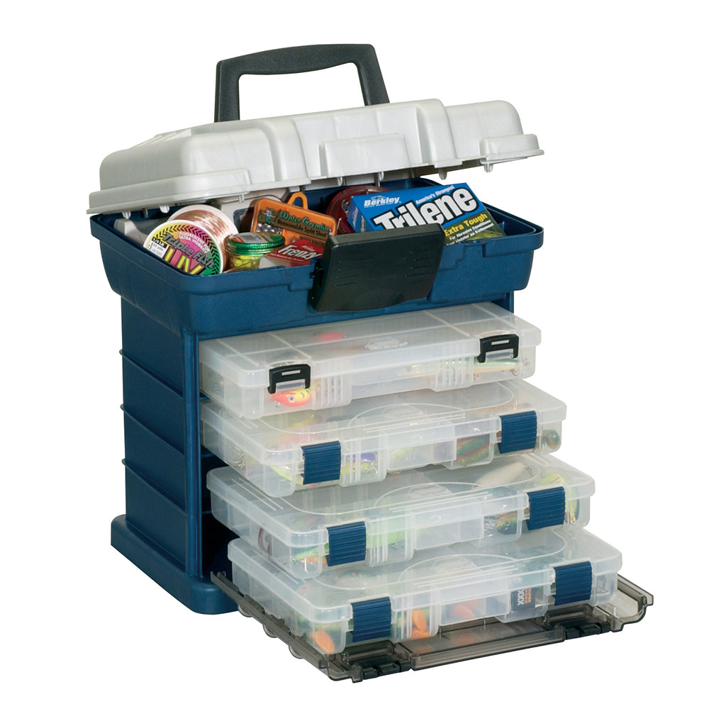 Plano 4-BY 3600 StowAway Rack System - Blue/Silver [136400] - Premium Tackle Storage from Plano - Just $51.99! 