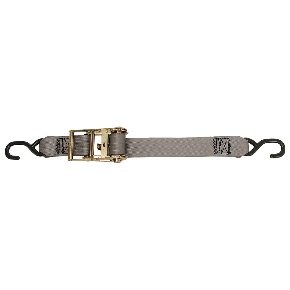 CargoBuckle Multipurpose Ratchet Strap Tie-Down w/S-Hooks - 2" x 15 [F13758] - Brand_CargoBuckle, Restricted From 3rd Party Platforms, Trailering, Trailering | Tie-Downs - CargoBuckle - Tie-Downs