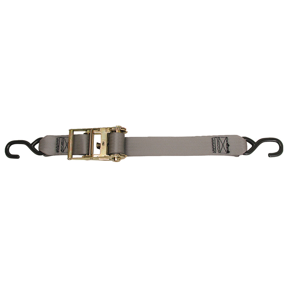 CargoBuckle Multipurpose Ratchet Strap Tie-Down w/S-Hooks - 2" x 15 [F13758] - Premium Tie-Downs from CargoBuckle - Just $21.99! 