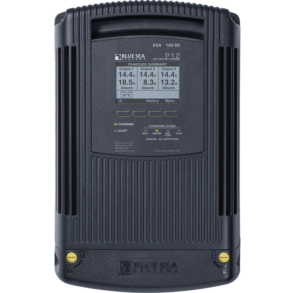 Blue Sea 7531 P12 Battery Charger - 12V DC 25A [7531] - Premium Battery Chargers from Blue Sea Systems - Just $613.99! 