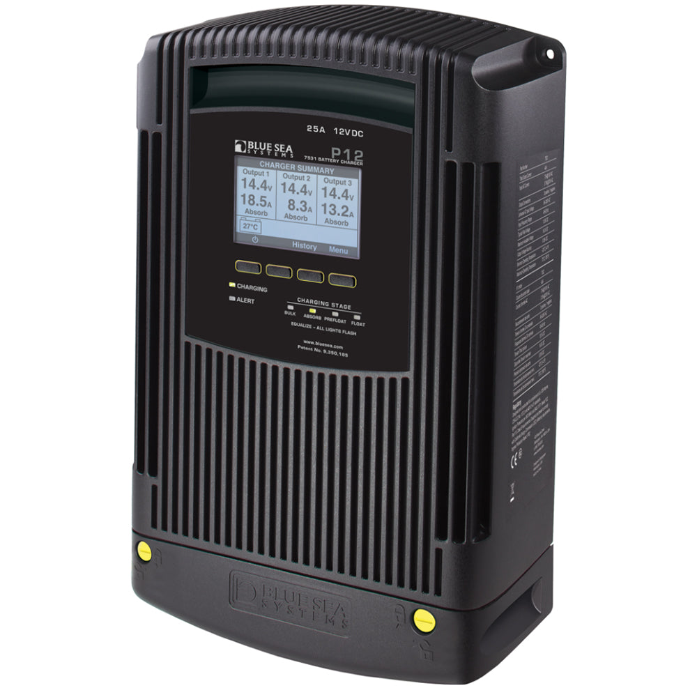 Blue Sea 7531 P12 Battery Charger - 12V DC 25A [7531] - Premium Battery Chargers from Blue Sea Systems - Just $613.99! 