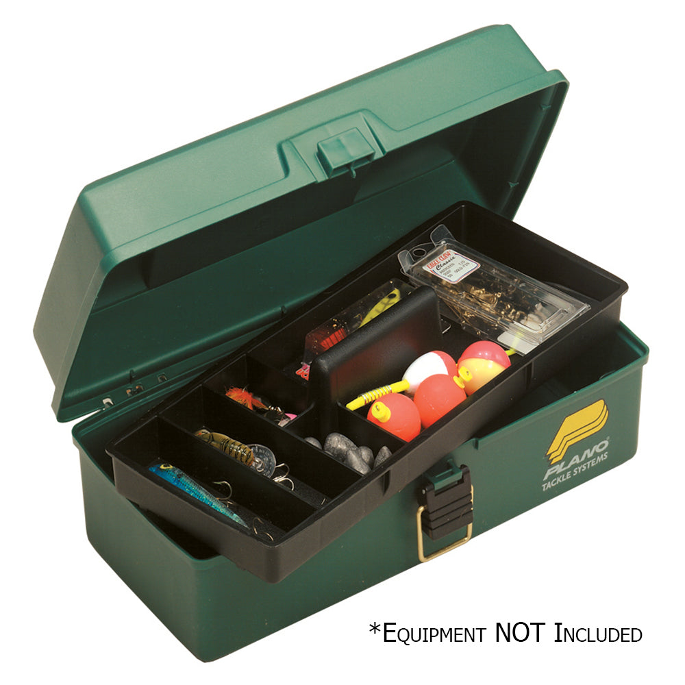 Plano One-Tray Tackle Box - Green [100103] - Premium Tackle Storage from Plano - Just $13.99! 