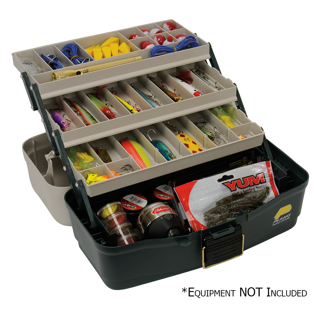 Plano Three-Tray Fixed Compartment Tackle Box [530006] - Premium Tackle Storage from Plano - Just $22.99! 