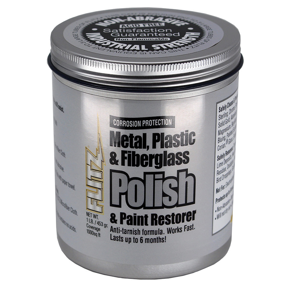 Flitz Metal, Plastic  Fiberglass Polish Paste - 1.0lb [CA 03516-6] - Premium Cleaning from Flitz - Just $35.95! 