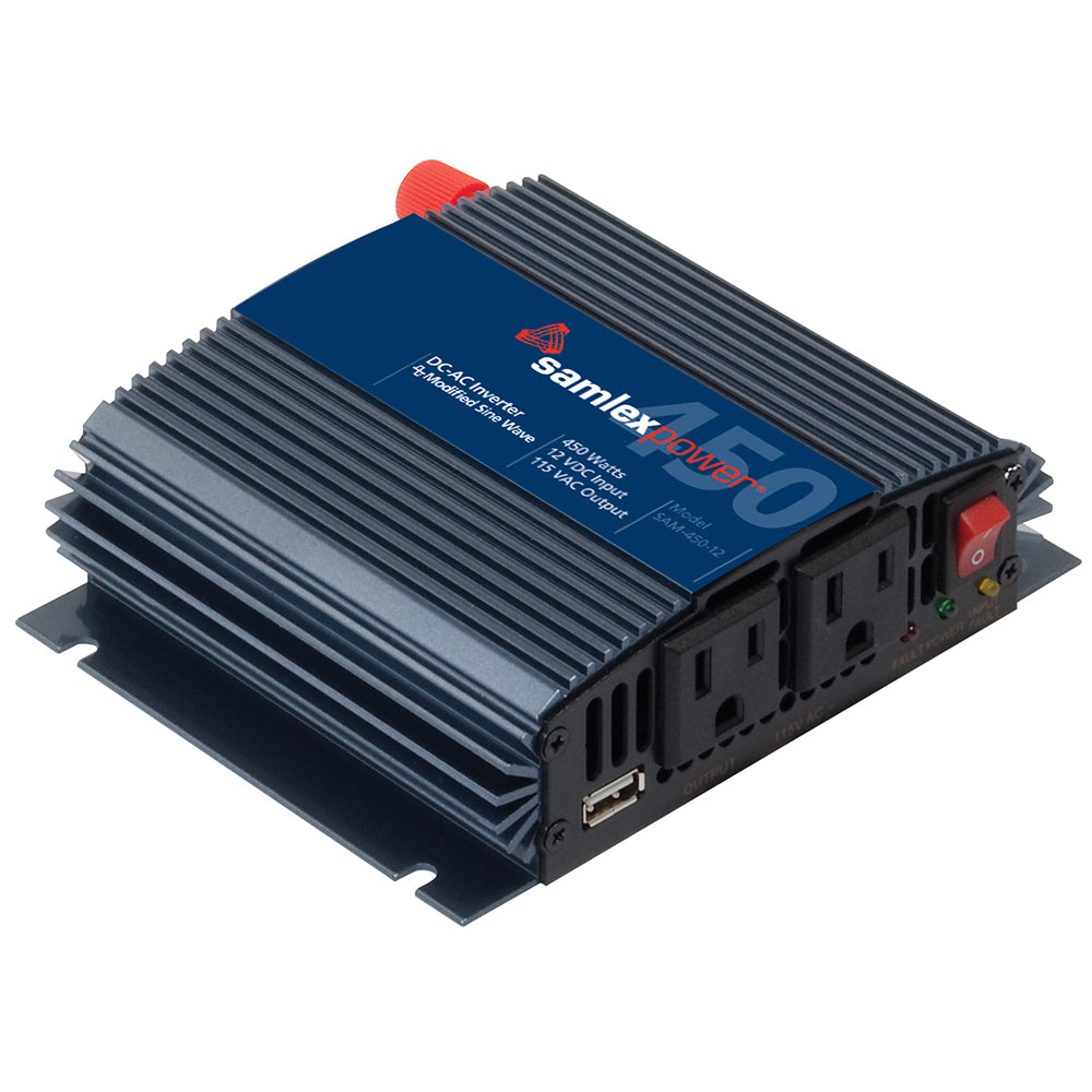 Samlex 450W Modified Sine Wave Inverter - 12V [SAM-450-12] - Premium Inverters from Samlex America - Just $79.70! 