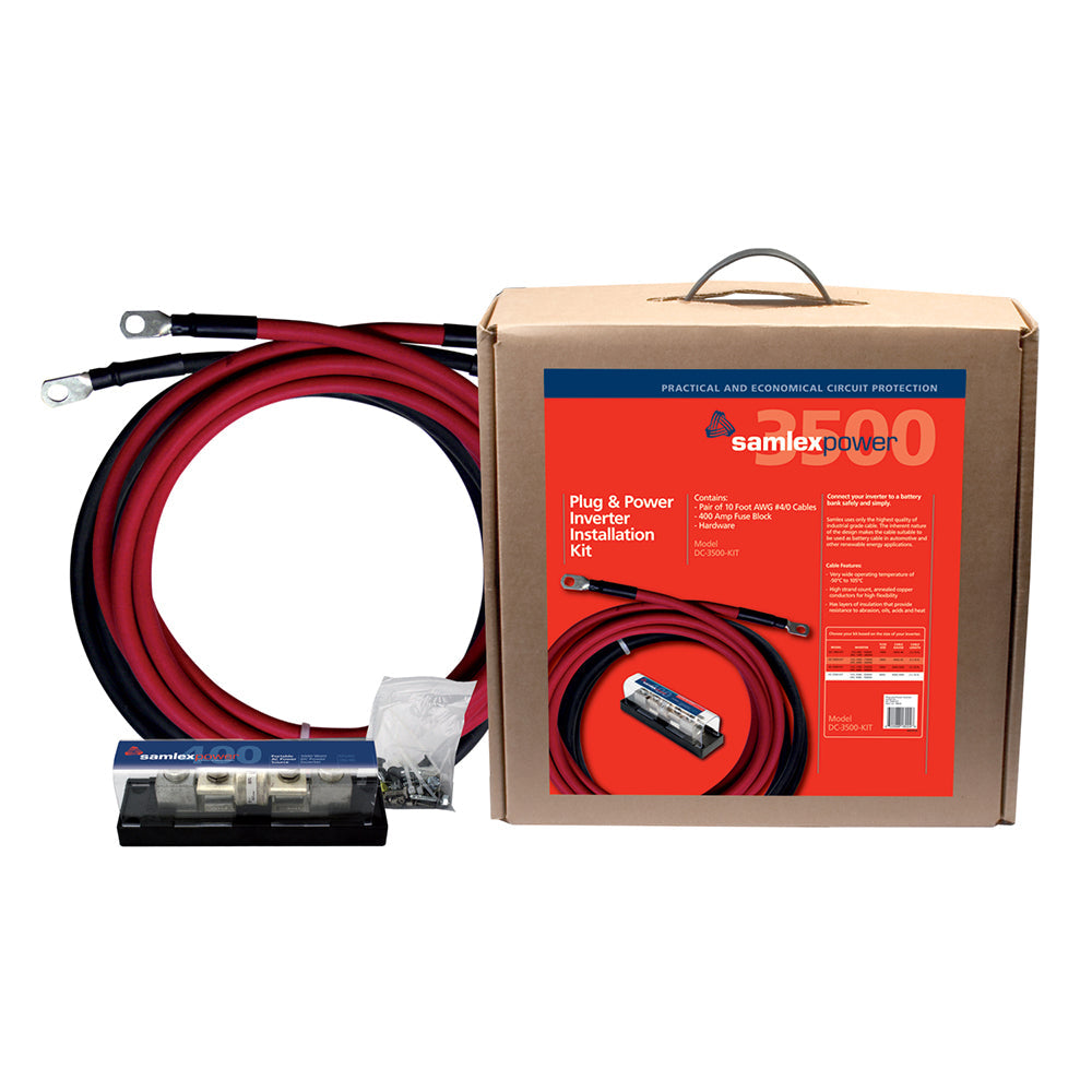 Samlex 400A Inverter Installation Kit f/3500W Inverter [DC-3500-KIT] - Premium Accessories from Samlex America - Just $573.80! 