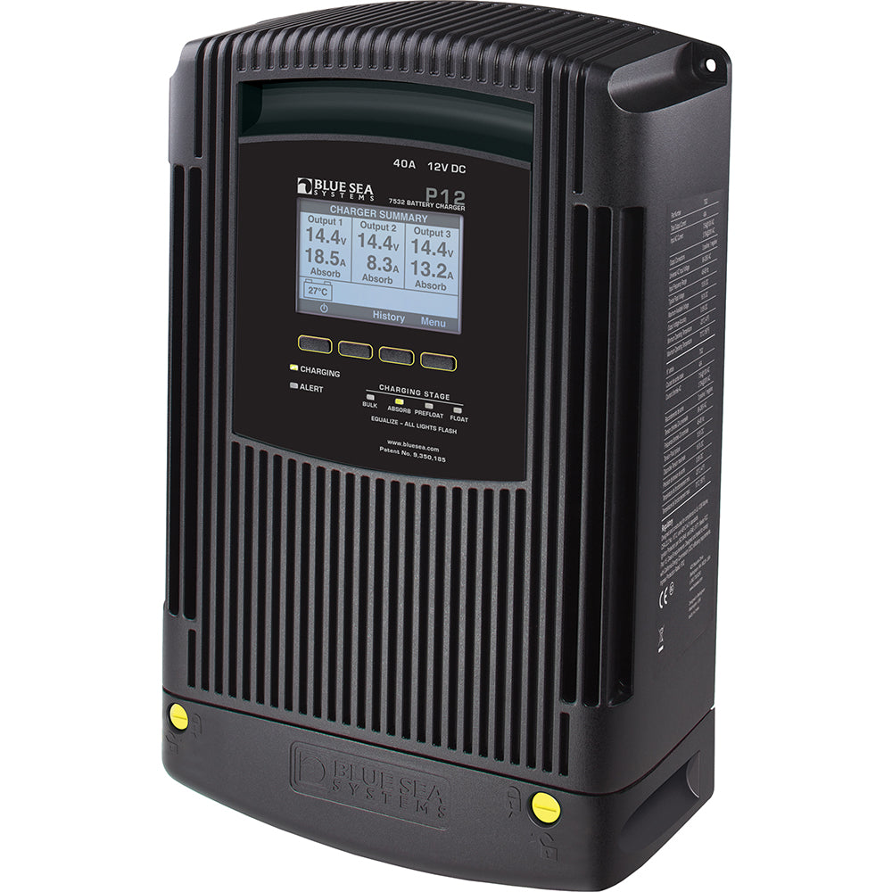 Blue Sea 7532 P12 Gen2 Battery Charger - 40A - 3-Bank [7532] - Premium Battery Chargers from Blue Sea Systems - Just $780.99! 