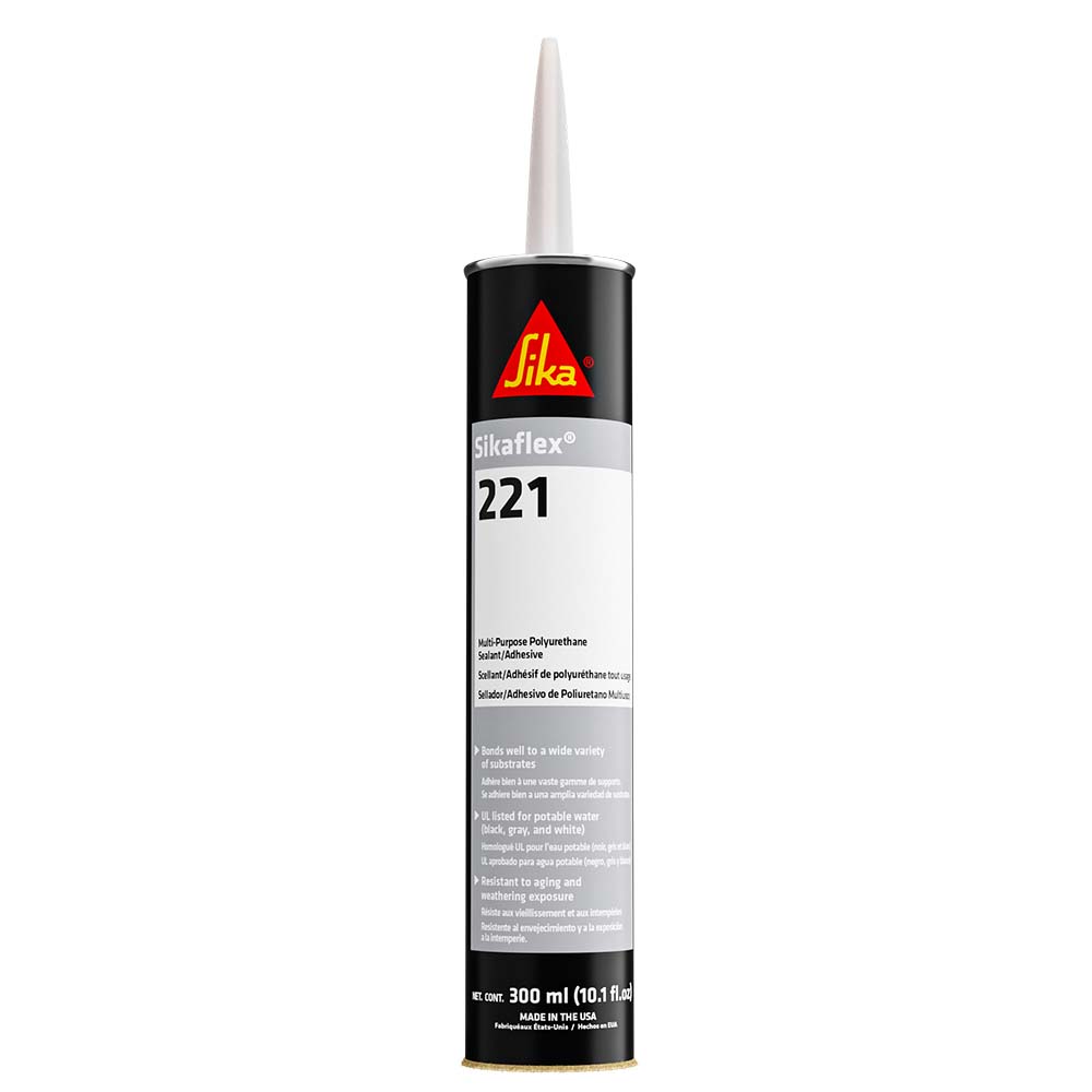 Sika Sikaflex 221 Multi-Purpose Polyurethane Sealant/Adhesive - 10.3oz(300ml) Cartridge - Aluminum Gray [90892] - Premium Adhesive/Sealants from Sika - Just $10.99! 