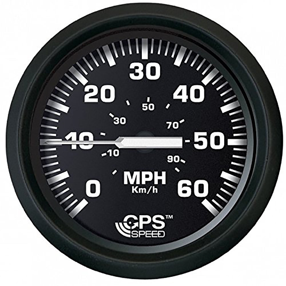 Faria Euro Black 4" Speedometer 60MPH (GPS) [32816] - Premium Gauges from Faria Beede Instruments - Just $129.99! 