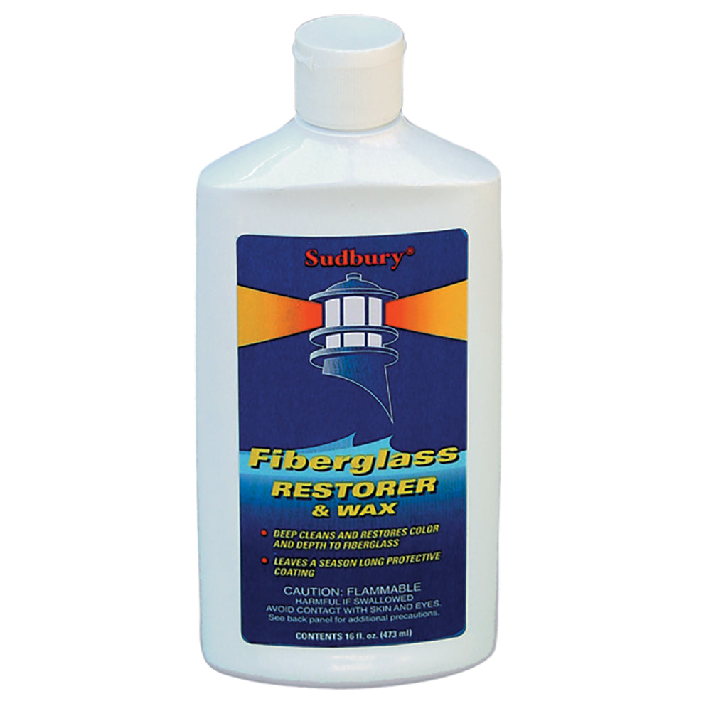 Sudbury One Step Fiberglass Restorer  Wax - 16oz Liquid [413] - Premium Cleaning from Sudbury - Just $14.99! 